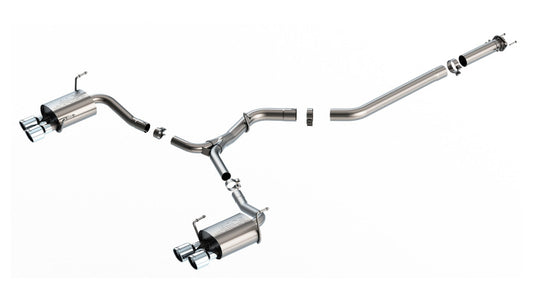 Borla 140907 2022 Subaru WRX 2.4L Turbo AT/MT AWD S-Type Catback Exhaust Polished Tips - #140907