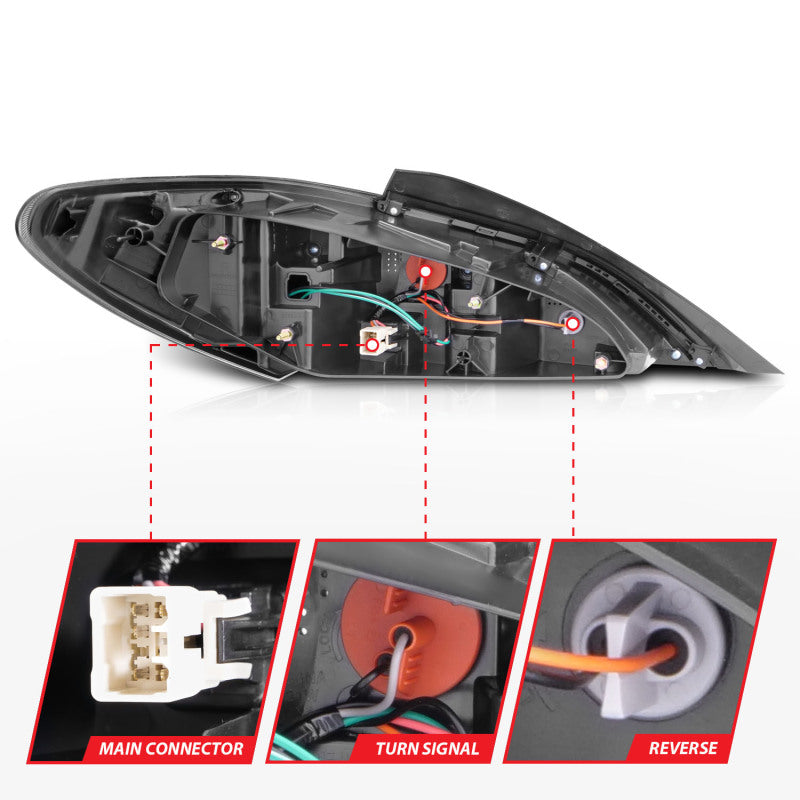 ANZO 2010-2016 Hyundai Genesis Coupe LED Taillights