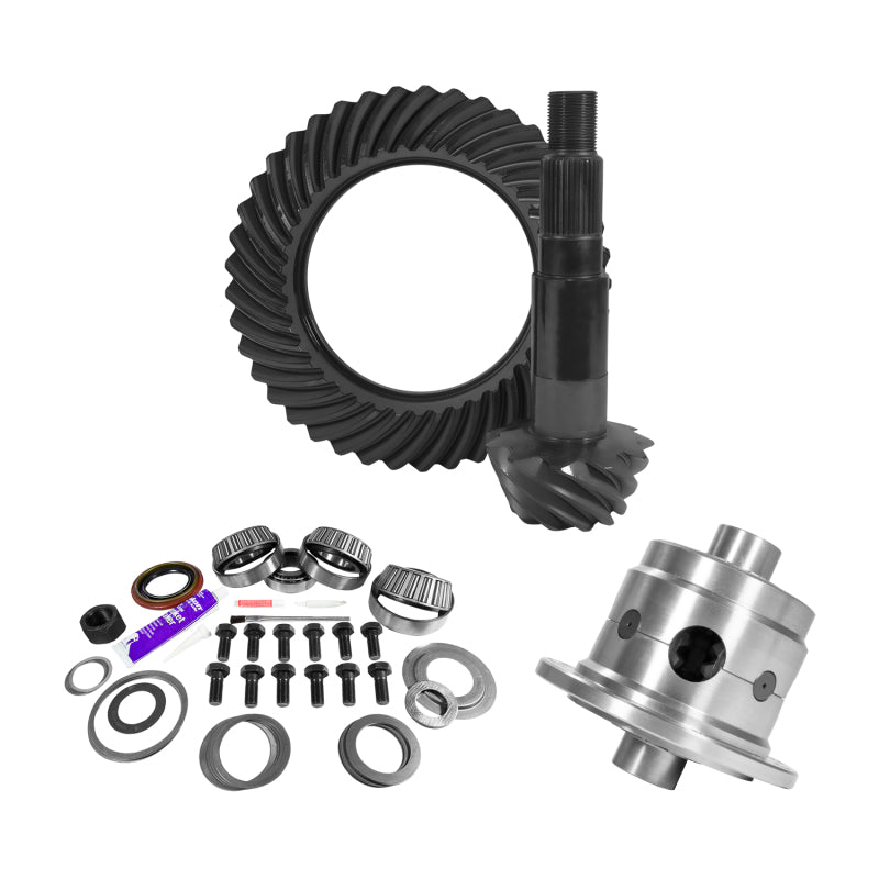Yukon Gear & Axle YGK2165 11.25in Dana 80 3.73 Rear Ring & Pinion Install Kit 35 Spline Positraction 4.125in BRG
