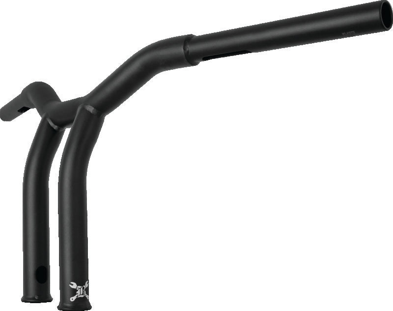 Burly Brand B12-6051SB Dominator Raked Bar 10 in Matte Black for 1982-2025 Harley-Davidson Models