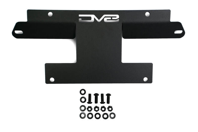 DV8 Offroad 21-22 Ford Bronco Factory Front Bumper Licence Relocation Bracket - Front - #LPBR-01