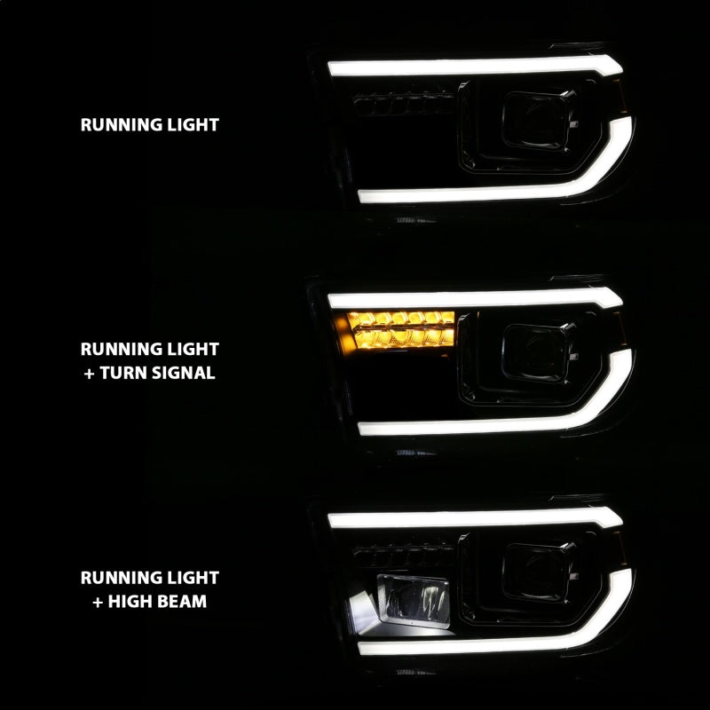 ANZO 2008-2017 Toyota Sequoia LED Projector Headlights
