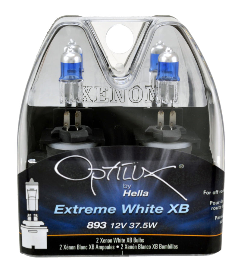 HELLA H71071232 Optilux 893 12V 37.5W XB Xenon White Bulbs Pair
