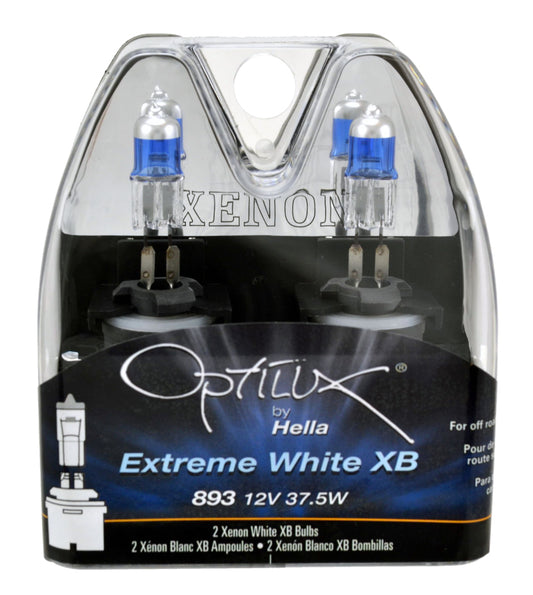 HELLA H71071232 Optilux 893 12V 37.5W XB Xenon White Bulbs Pair