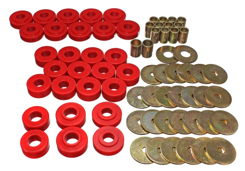 Energy Suspension for 65-67 Chevy Malibu/Chevelle Body Mount Set 3.4111R