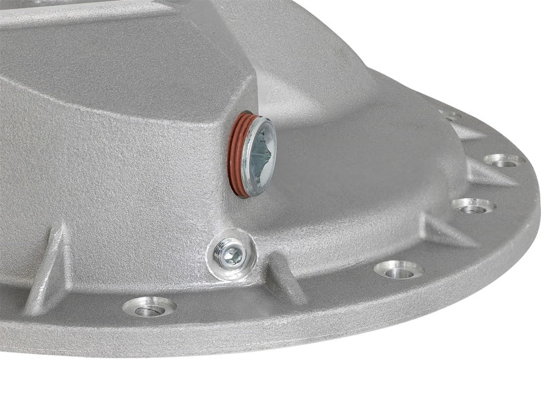 aFe Front Differential Cover (Raw; Street Series); Dodge Diesel Trucks 03-12 L6-5.9/6.7L (td) - #46-70040