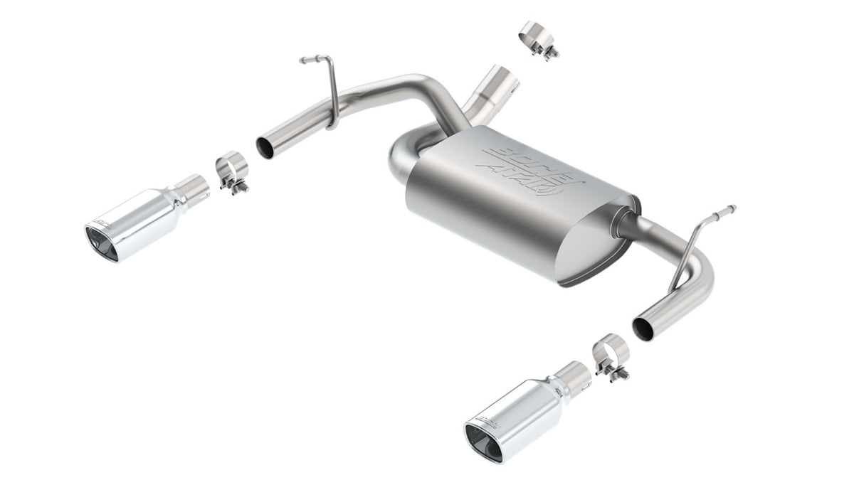 Borla 11860 Axle-Back Exhaust System ATAK for 2012-2018 Jeep Wrangler