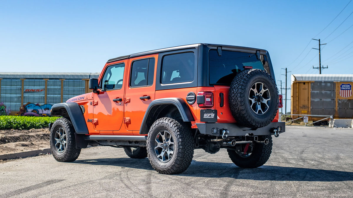 Borla 11963 Axle-Back Exhaust System S-Type for 2018-2026 Jeep Wrangler (2.0L I4)