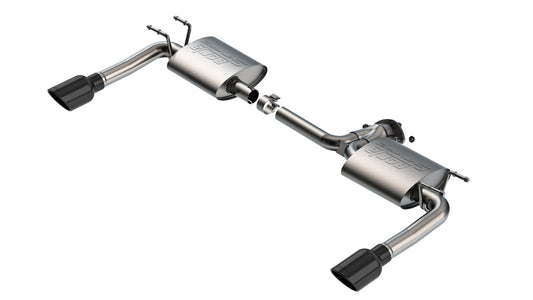Borla 11982BC Axle-Back Exhaust System S-Type with Black Chrome Tips for 2019-2026 Mazda 3 (2.5L)
