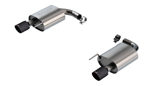 Borla 11986CFBA Axle-Back Exhaust System S-Type with Carbon Fiber Tips for 2024-2026 Ford Mustang EcoBoost (2.3L)