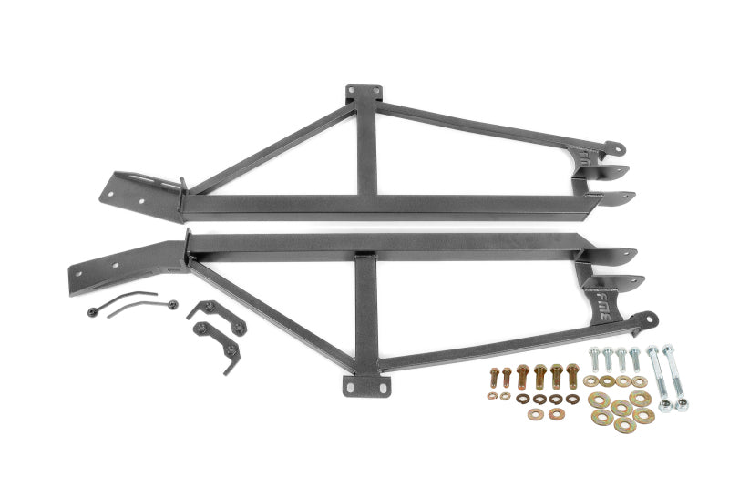 BMR 1993-2002 F-Body Non-Convertible Bolt-On 4-Point Subframe Connectors - Black Hammertone