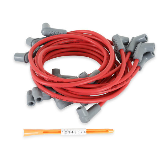 MSD 31419 Super Conductor Spark Plug Wire Set, for Chevy Truck 305-350 '85-On