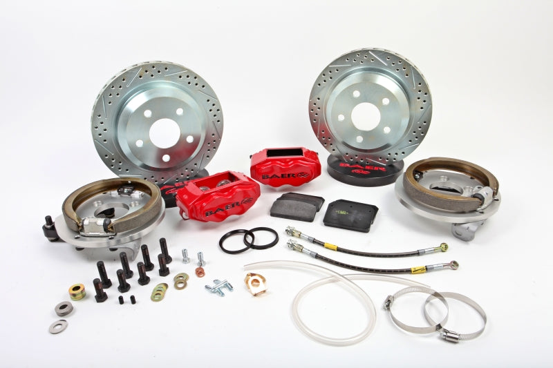 Baer Brakes 58-64 Chevrolet Biscayne 12in SS4 Rear SDZ Brake Kit - Fire Red