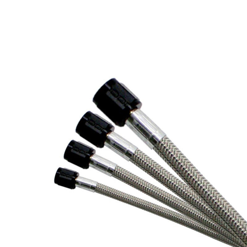 Nitrous Express 4AN 4ft Stainless Steel Braided Hose - Black 11148