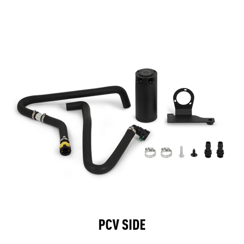 Mishimoto 11-14 Ford F-150 EcoBoost 3.5L Baffled Oil Catch Can Kit - Black - #MMBCC-F35T-11SBE