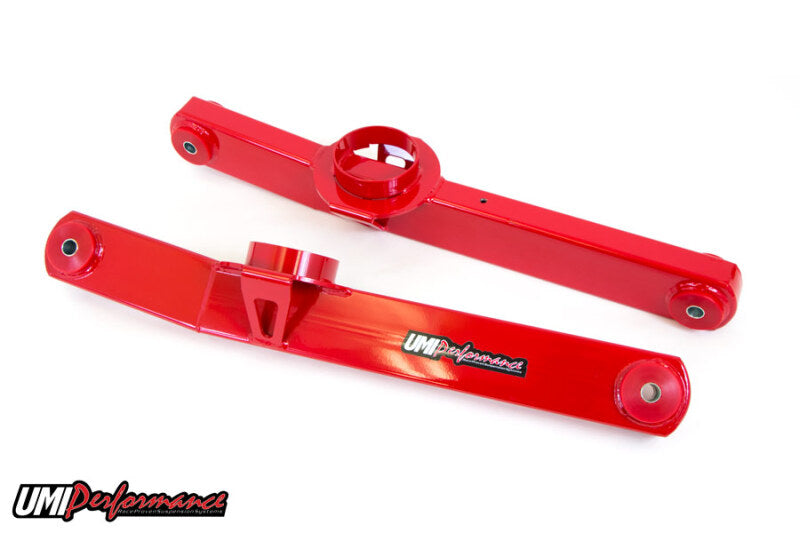 UMI Performance 3650-R Rear Lower Control Arms/Trailing Arms Red