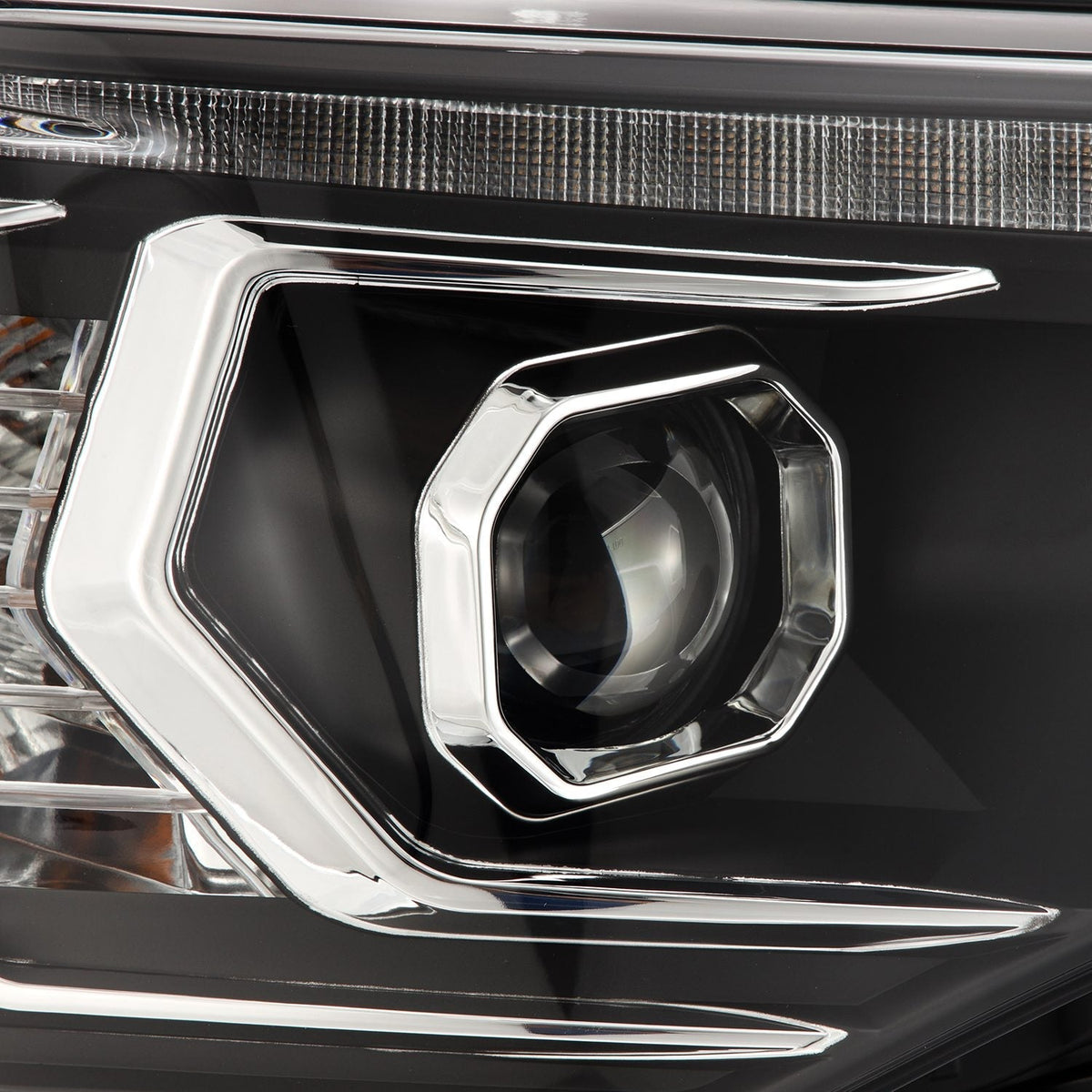 AlphaRex 880811 14-22 Toyota 4Runner LUXX-Series LED Projector Headlights Black with Activation Light & Sequential Signal + DRL