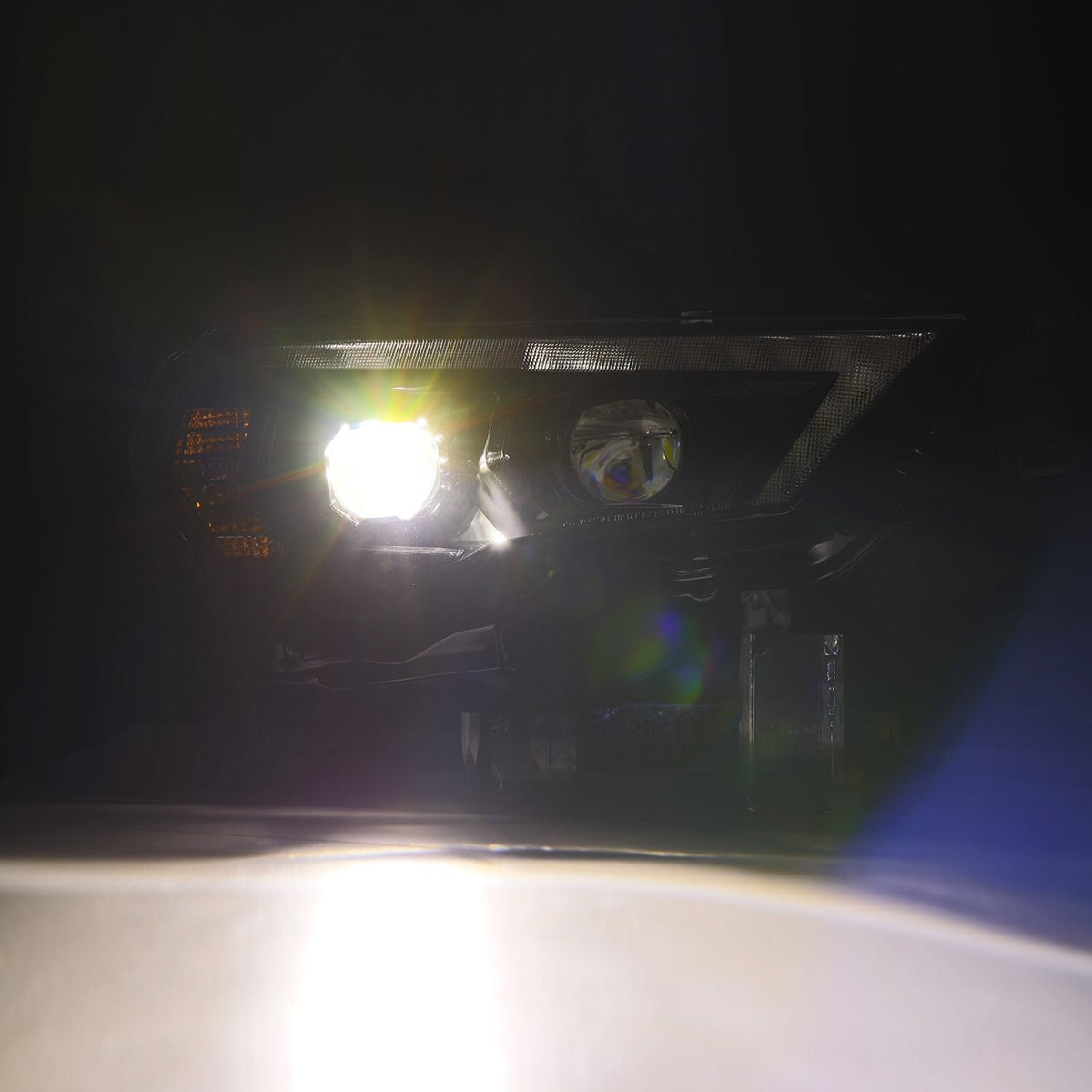 AlphaRex 880811 14-22 Toyota 4Runner LUXX-Series LED Projector Headlights Black with Activation Light & Sequential Signal + DRL