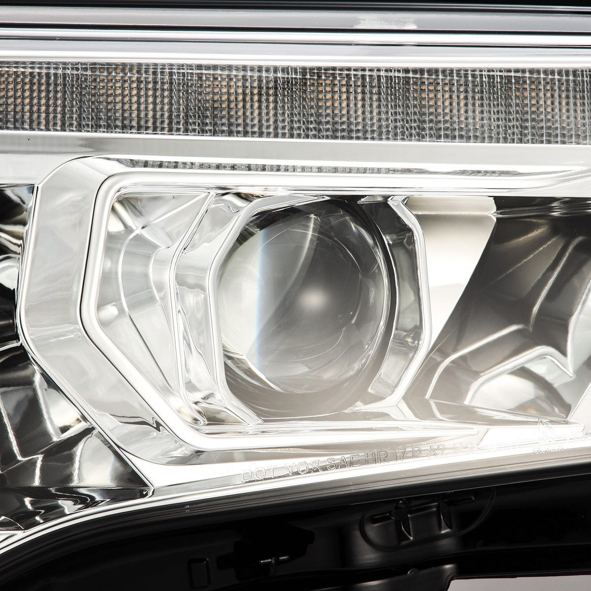 AlphaRex 880812 14-22 Toyota 4Runner LUXX-Series LED Projector Headlights Chrome with Activation Light & Sequential Signal + DRL