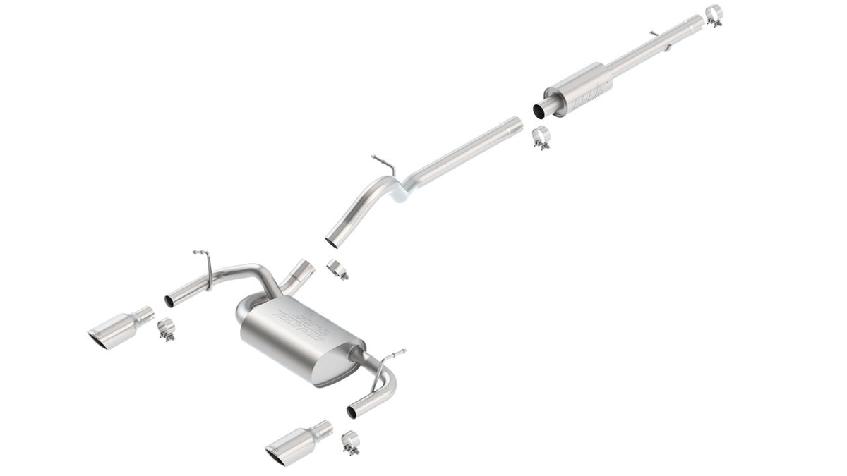 Borla 140459 Cat-Back Exhaust System Touring for 2012-2018 Jeep Wrangler (3.6L)