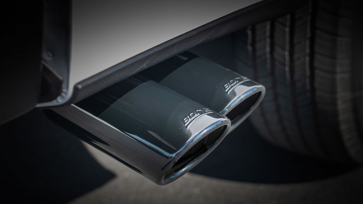 Borla 140617BC Cat-Back Exhaust System Touring with Black Chrome Tips for 2015-2020 Ford F-150 (2.7L/3.5L V6)