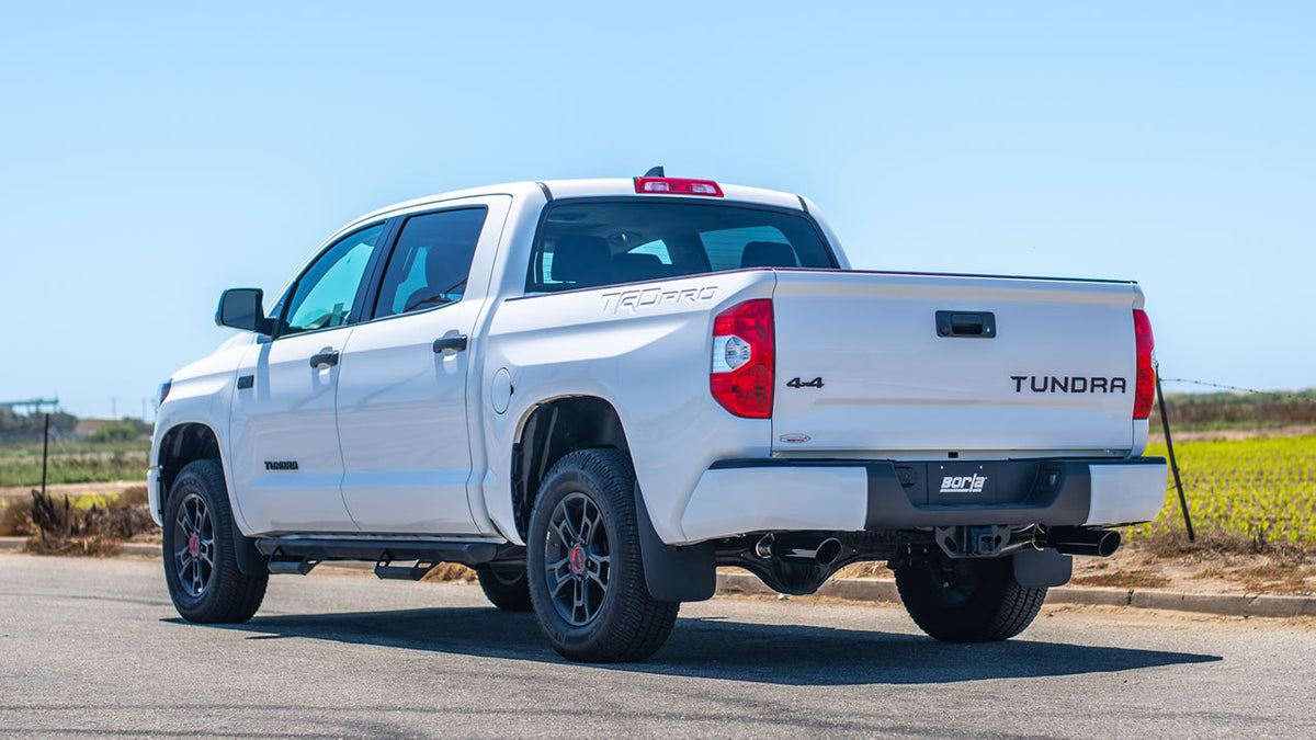 Borla 140638BC Cat-Back Exhaust System Touring with Black Chrome Tips for 2014-2021 Toyota Tundra (4.6L/5.7L V8)