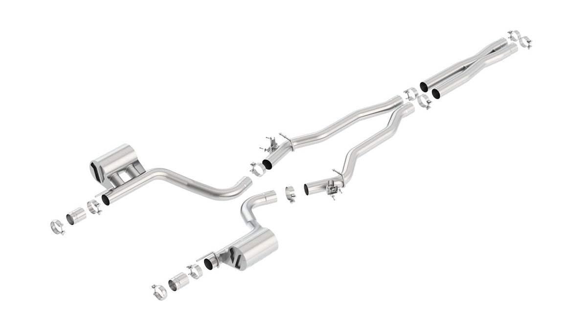 Borla 140669 Cat-Back Exhaust System ATAK for 2015-2023 Dodge Charger SRT Hellcat (6.2L V8)