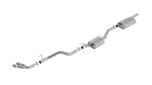 Borla 140811 Cat-Back Exhaust System Touring for 2020-2026 Jeep Gladiator (3.6L V6)