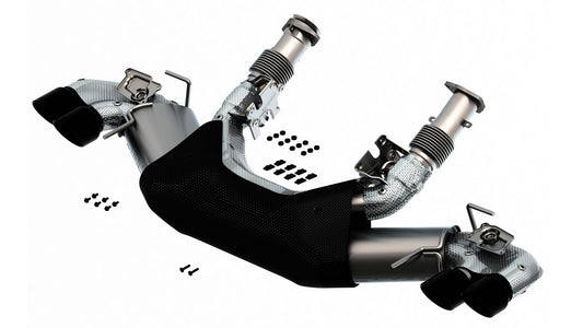 Borla 140838BC Cat-Back Exhaust System S-Type with Black Chrome Tips for 2020-2026 Chevrolet Corvette Stingray (6.2L)