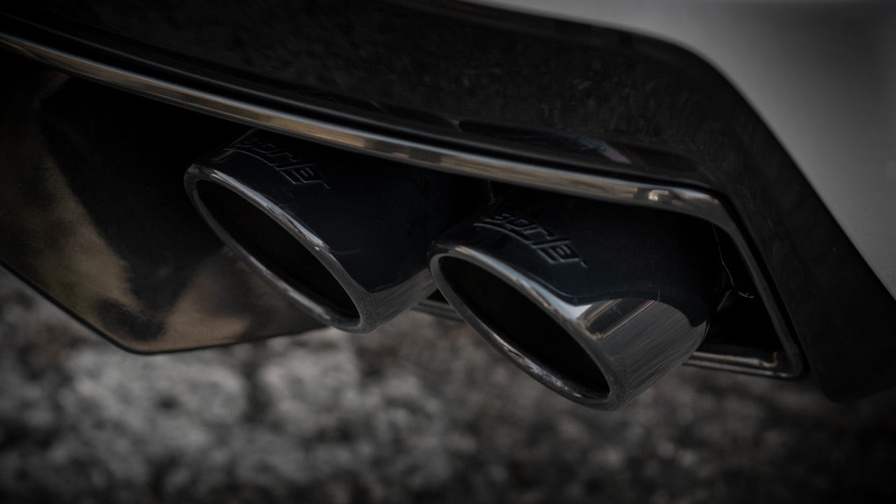 Borla 140838BC 2020-2026 Corvette Stingray C8 Cat-Back Exhaust System S-Type - Black Chrome Tips