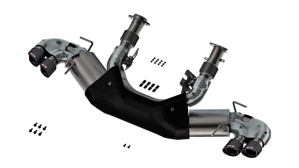 Borla 140841CF Cat-Back Exhaust System ATAK with Carbon Fiber Tips for 2020-2026 Chevrolet Corvette Stingray (6.2L V8)