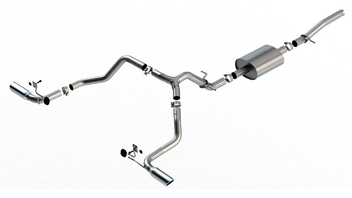 Borla 140842 Cat-Back Exhaust System S-Type for 2019-2026 Chevrolet Silverado 1500 / GMC Sierra 1500 (5.3L V8)
