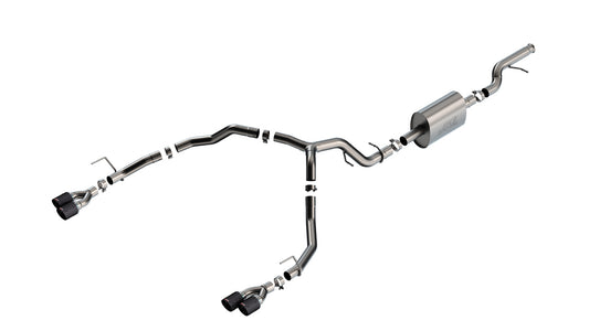 Borla 140857CF Cat-Back Exhaust System S-Type with Carbon Fiber Tips for 2021-2026 Chevrolet Tahoe Premier (5.3L V8)