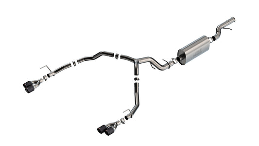 Borla 140858CF Cat-Back Exhaust System Touring with Carbon Fiber Tips for 2021-2026 Chevrolet Tahoe (Premier, High Country, Z71, RST) / GMC Yukon (Premier, High Country, Z71, RST) (6.2L V8)