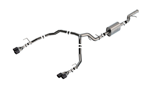 Borla 140859CF Cat-Back Exhaust System S-Type with Carbon Fiber Tips for 2021-2026 Chevrolet Tahoe (Premier, High Country, Z71, RST) / GMC Yukon (Premier, High Country, Z71, RST) (6.2L V8)