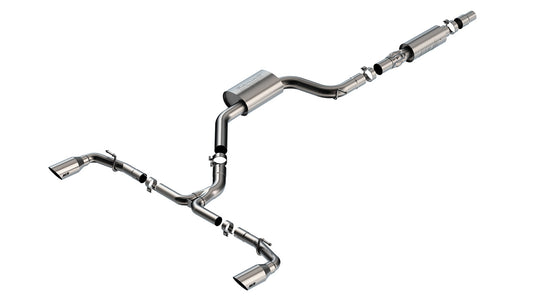 Borla 140883SB Cat-Back Exhaust System S-Type with Brushed Stainless Tips for 2022-2026 Volkswagen GTI (2.0L)