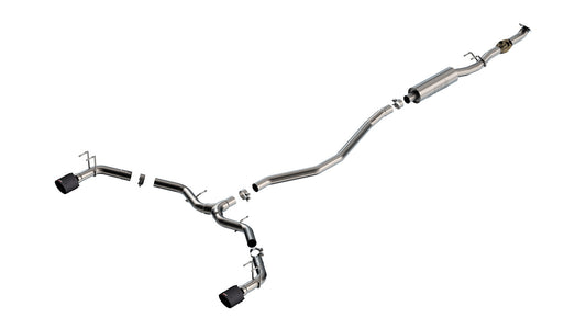 Borla 140922CFBA Cat-Back Exhaust System S-Type with Carbon Fiber Tips for 2023-2026 Acura Integra (1.5L I4)