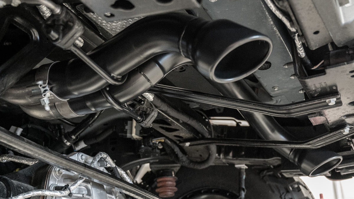Borla 140934CB Cat-Back Exhaust System ATAK with Black Coated Tips for 2022-2026 Ford Bronco Raptor (3.0L V6 Twin Turbo)