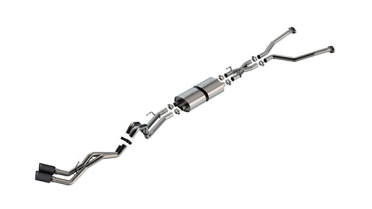Borla 140939CFBA Cat-Back Exhaust System S-Type with Carbon Fiber Tips for 2022-2026 Toyota Tundra (3.4L V6)