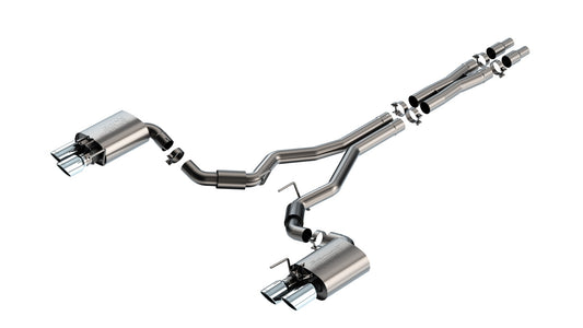 Borla 140962 Cat-Back Exhaust System S-Type for 2024-2026 Ford Mustang GT (5.0L V8, with Active Exhaust)