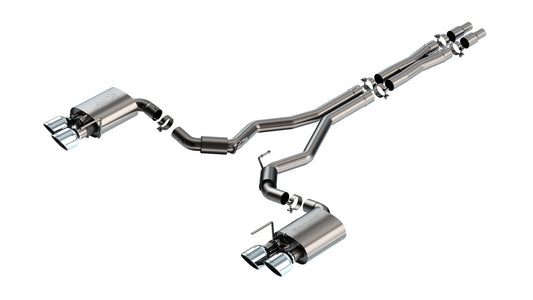 Borla 140964 Cat-Back Exhaust System S-Type for 2024-2026 Ford Mustang Dark Horse (5.0L V8, with Active Exhaust)