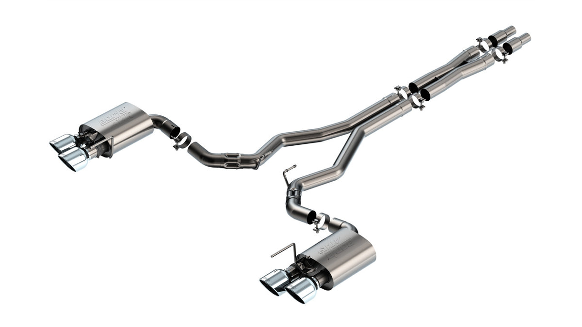 Borla 140965 Cat-Back Exhaust System ATAK for 2024-2026 Ford Mustang Dark Horse (5.0L V8, with Active Exhaust)
