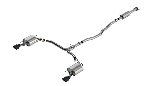 Borla 140967BC Cat-Back Exhaust System S-Type with Black Chrome Tips for 2020-2024 Toyota Camry TRD (3.5L V6)