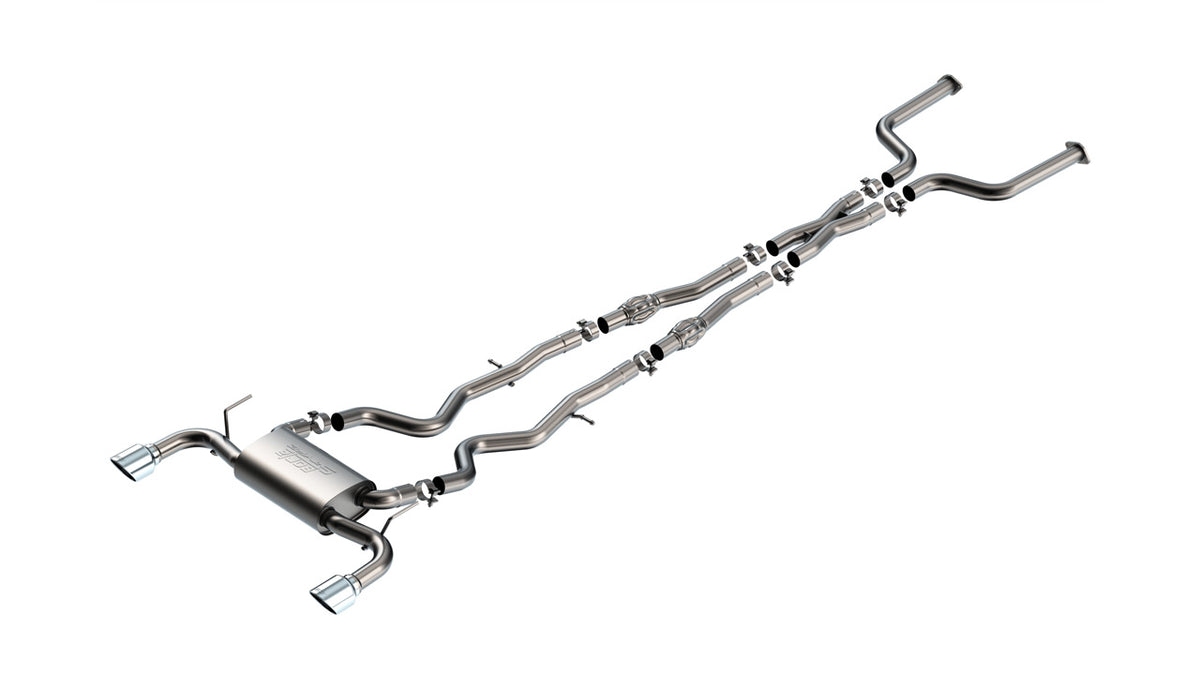 Borla 140977 Cat-Back Exhaust System S-Type for 2016-2024 Infiniti Q50 (3.0L V6 Twin Turbo)