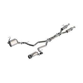 Borla 140987 21-24 Jeep Grand Cherokee 5.7L S-Type Cat-Back - Factory Valance Tips - #140987