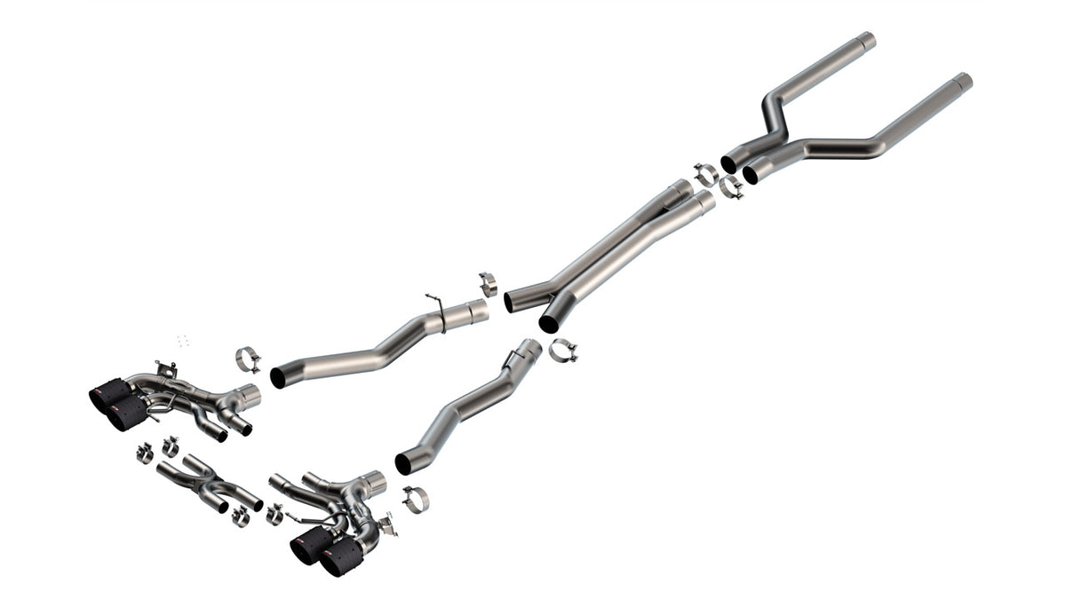 Borla 140988CFBA Cat-Back Exhaust System ATAK with Carbon Fiber Tips for 2020-2025 BMW M8 Gran Coupe