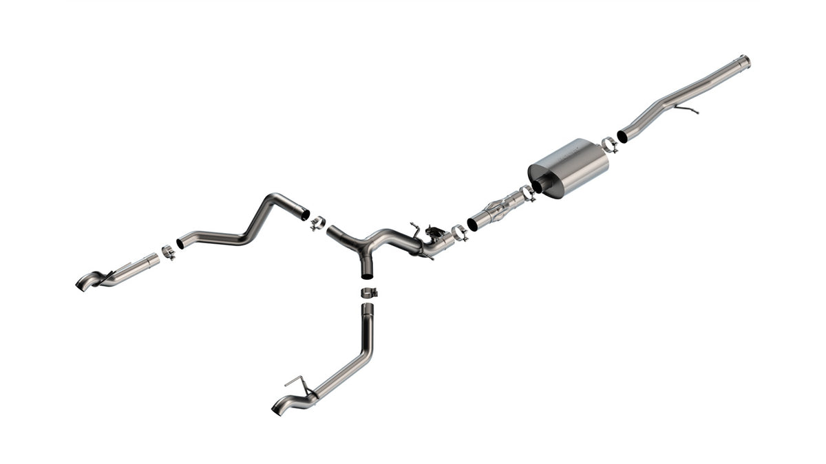 Borla 140996 Cat-Back Exhaust System ATAK for 2024-2026 Chevrolet Silverado 1500 / GMC Sierra 1500 (6.2L V8)