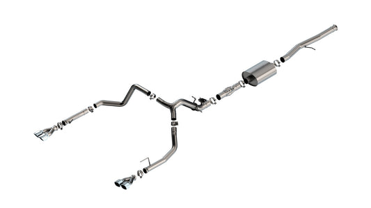 Borla 140998 Cat-Back Exhaust System ATAK for 2024-2026 Chevrolet Silverado 1500 / GMC Sierra 1500 (6.2L V8)