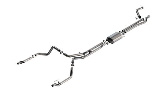 Borla 140999 Cat-Back Exhaust System S-Type for 2024-2026 Chevrolet Silverado 1500 / GMC Sierra 1500 (6.2L V8)