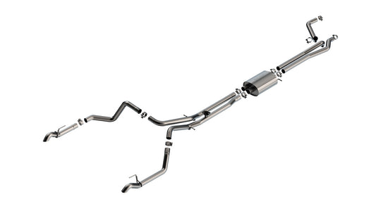 Borla 141005 Cat-Back Exhaust System S-Type for 2024-2026 Chevrolet Silverado 1500 ZR2 / GMC Sierra 1500 AT4X (6.2L V8)